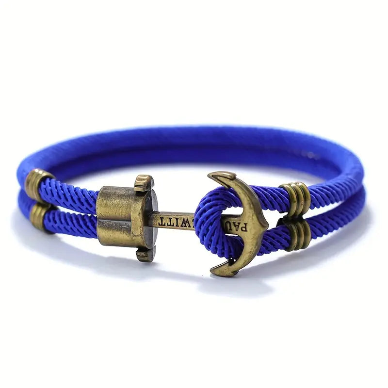 Chez Monsieur™ | Bracelet corde avec ancre
