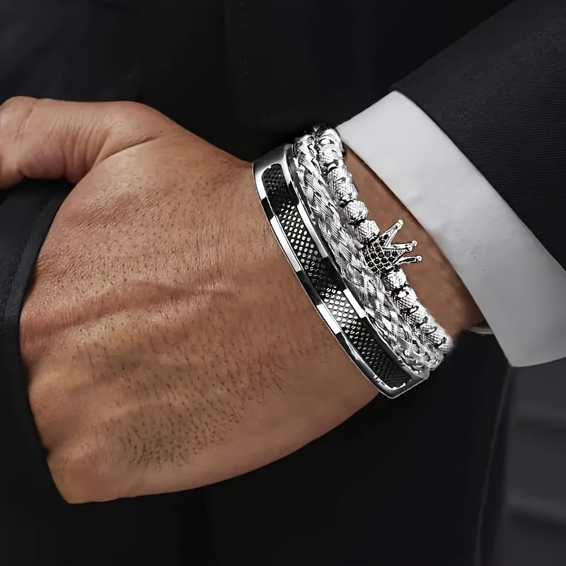 Chez Monsieur™ | Bracelets couronne pour homme, faits main et de luxe
