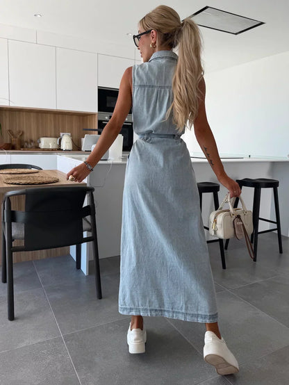 Lucie™ | Robe Maxi Élégante avec Détails Ludiques