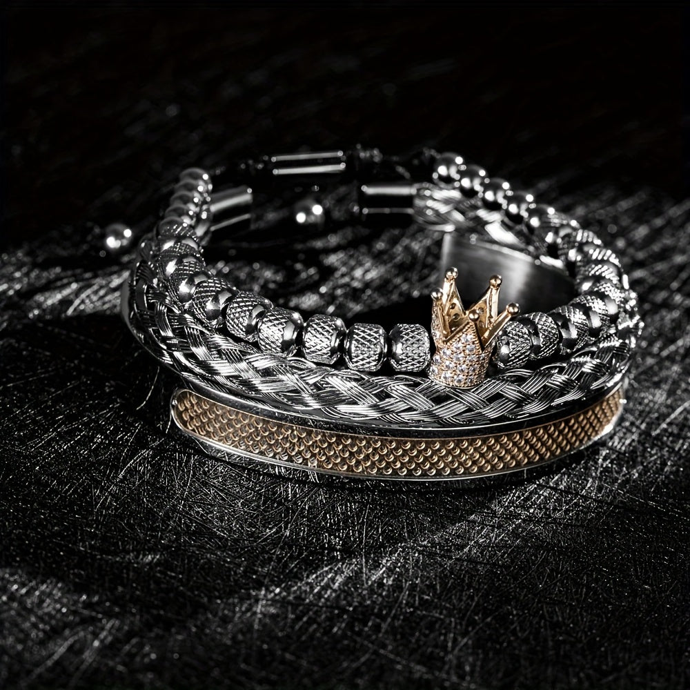 Chez Monsieur™ | Bracelets couronne pour homme, faits main et de luxe