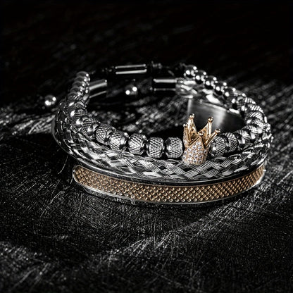 Chez Monsieur™ | Bracelets couronne pour homme, faits main et de luxe