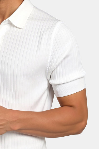 Aubry™ | Polo en Coton Côtelé