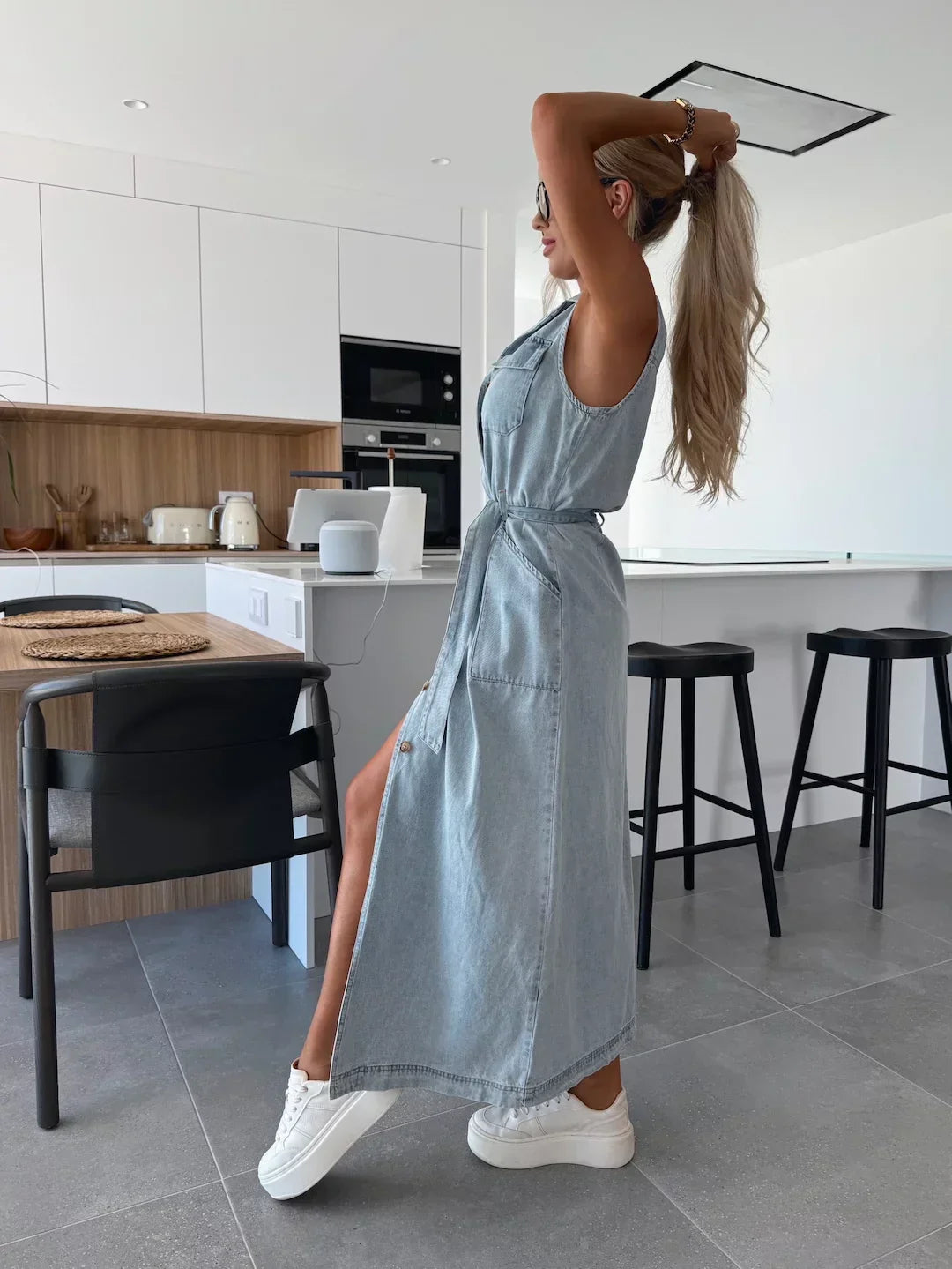 Lucie™ | Robe Maxi Élégante avec Détails Ludiques