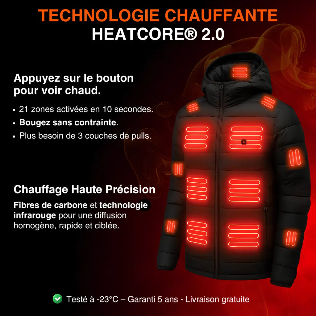HEATCORE URBAN PRO™ – Veste chauffante unisexe