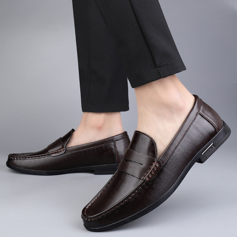 Bernard™ | Mocassin en cuir véritable, finition haut de gamme