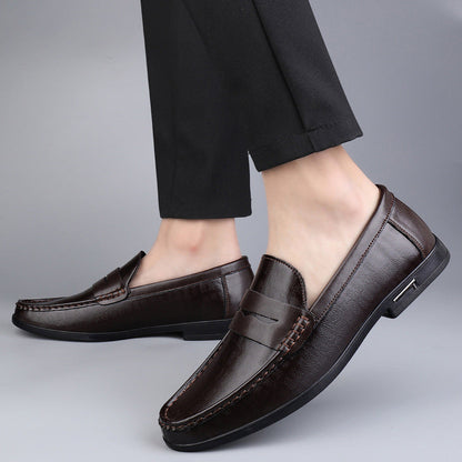 Bernard™ | Mocassin en cuir véritable, finition haut de gamme