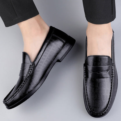 Bernard™ | Mocassin en cuir véritable, finition haut de gamme