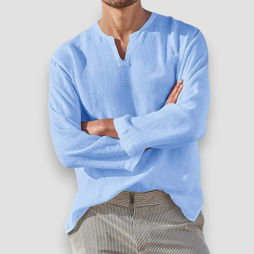 Reims™ | Chemise respirante en coton et lin