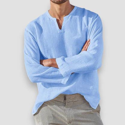 Reims™ | Chemise respirante en coton et lin