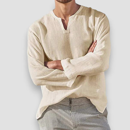 Reims™ | Chemise respirante en coton et lin