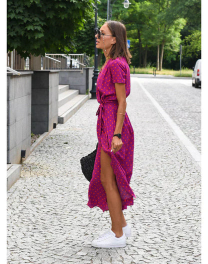 ALMARA™ | ROBE ÉLÉGANTE À COL V