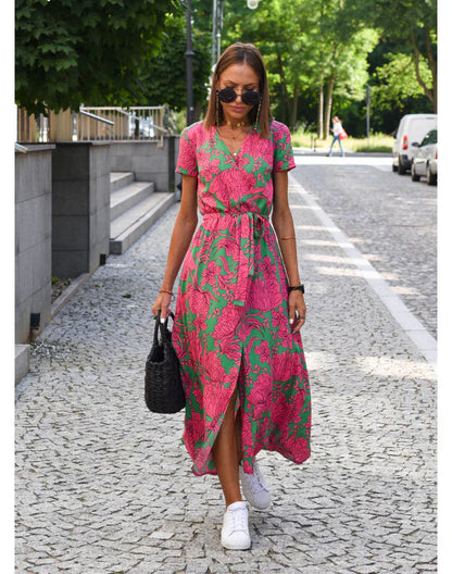 ALMARA™ | ROBE ÉLÉGANTE À COL V