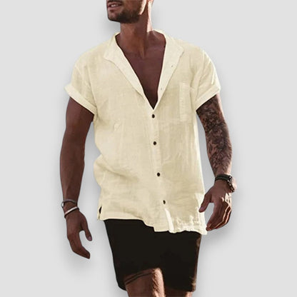 Dijon™ | Chemise d'été en coton et lin