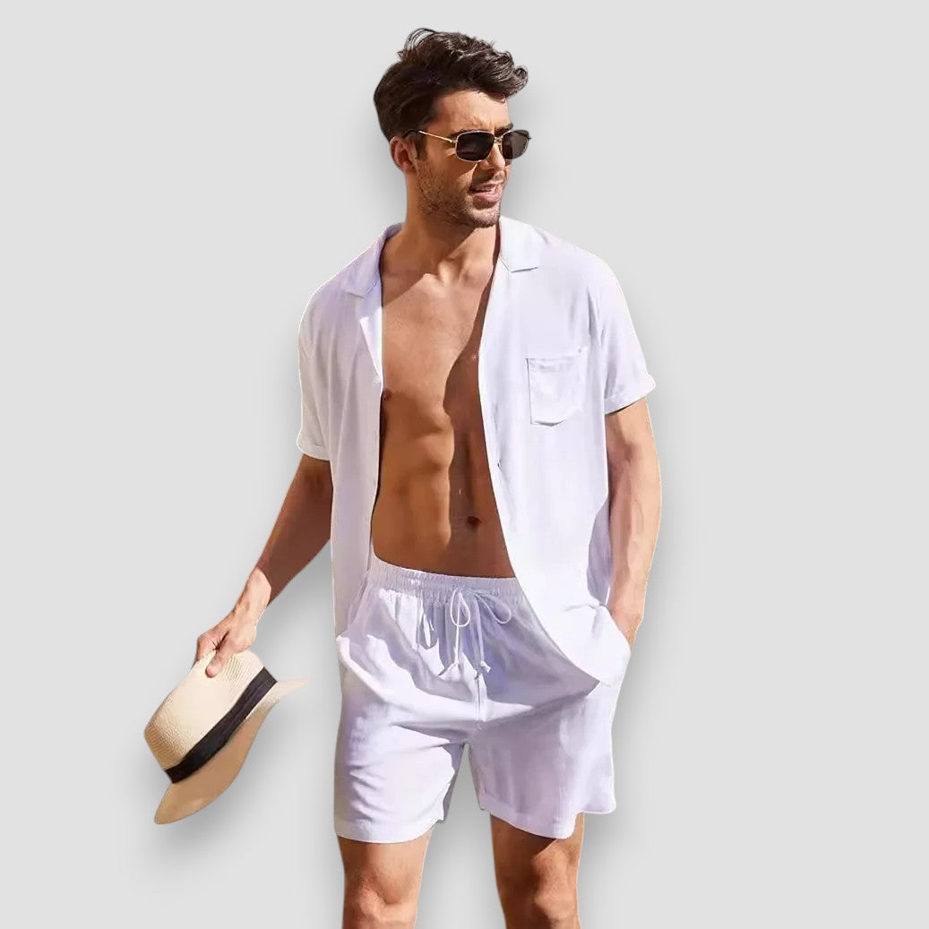 Célestin™ | Chemise d'été en coton et lin