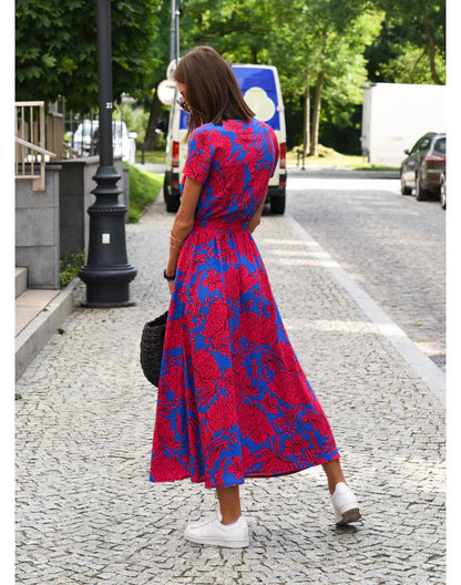 ALMARA™ | ROBE ÉLÉGANTE À COL V