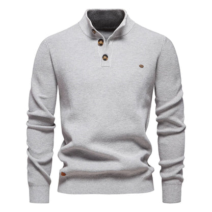 Damien™ | Pull Col Haut Élégant