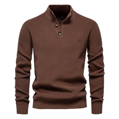 Damien™ | Pull Col Haut Élégant