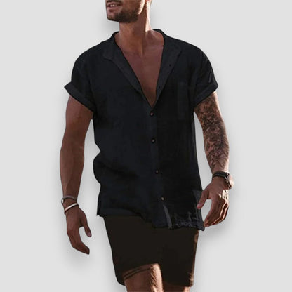 Dijon™ | Chemise d'été en coton et lin