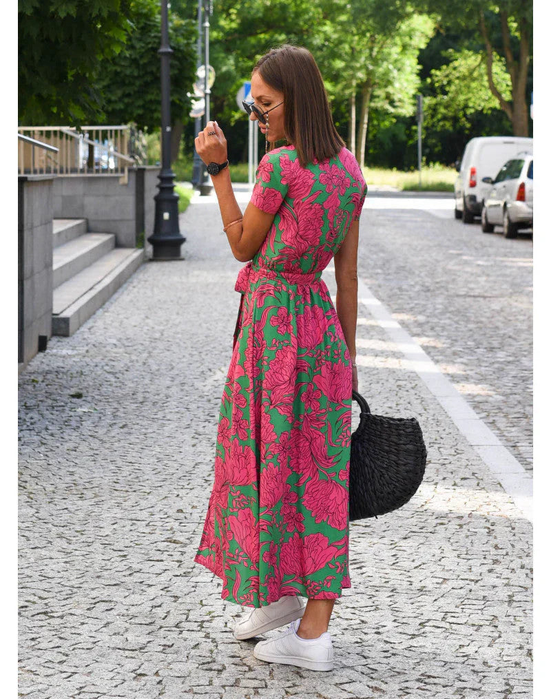 ALMARA™ | ROBE ÉLÉGANTE À COL V