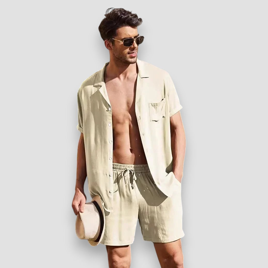 Célestin™ | Chemise d'été en coton et lin