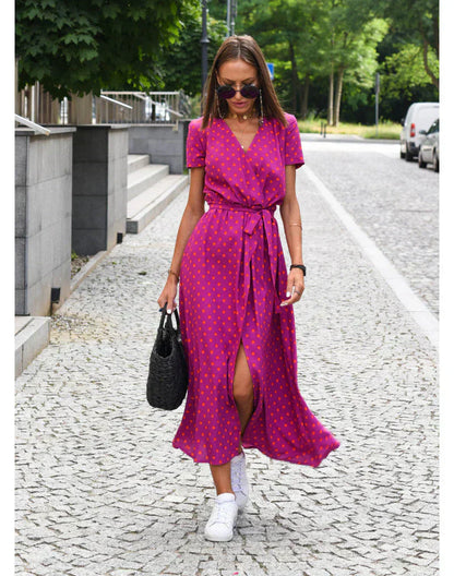 ALMARA™ | ROBE ÉLÉGANTE À COL V