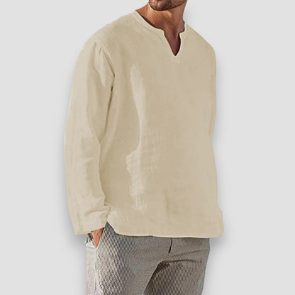 Reims™ | Chemise respirante en coton et lin