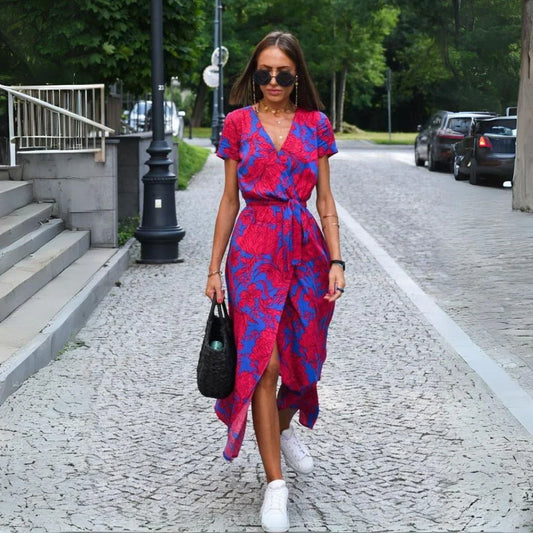 ALMARA™ | ROBE ÉLÉGANTE À COL V