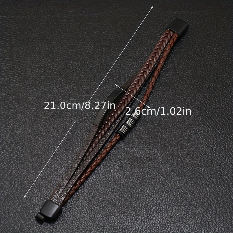 Chez Monsieur™ | Bracelet vintage en perles tissé à la main et à plusieurs couches