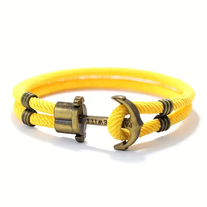 Chez Monsieur™ | Bracelet corde avec ancre