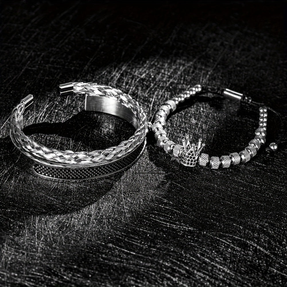 Chez Monsieur™ | Bracelets couronne pour homme, faits main et de luxe