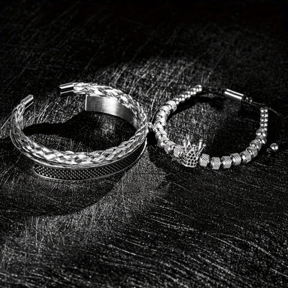 Chez Monsieur™ | Bracelets couronne pour homme, faits main et de luxe