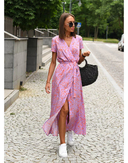 ALMARA™ | ROBE ÉLÉGANTE À COL V