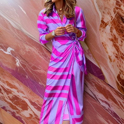 Marvion™ | Robe Cache-Cœur Élégante à Imprimé Chic