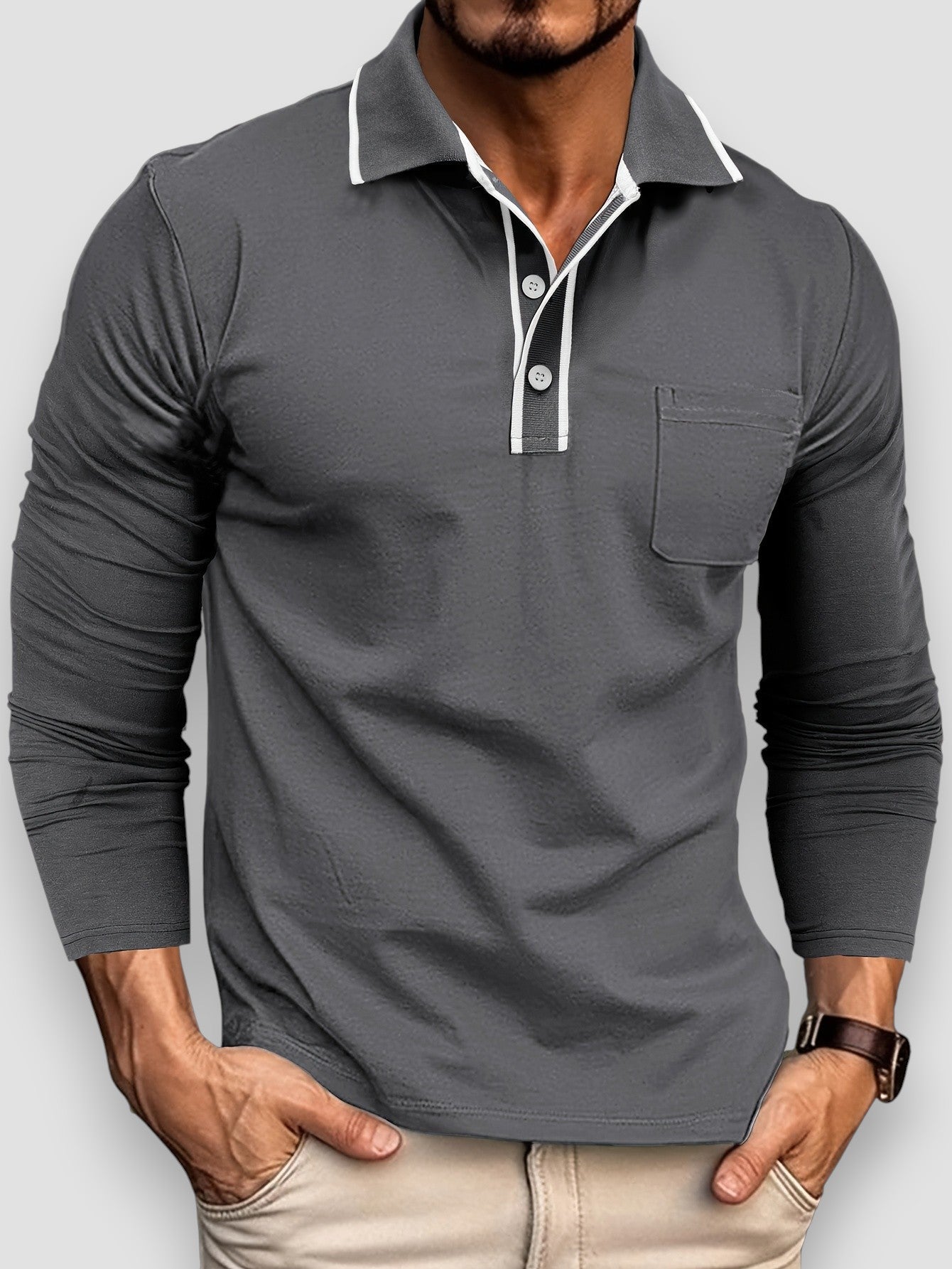 Poirier™ | Polo à Manches Longues