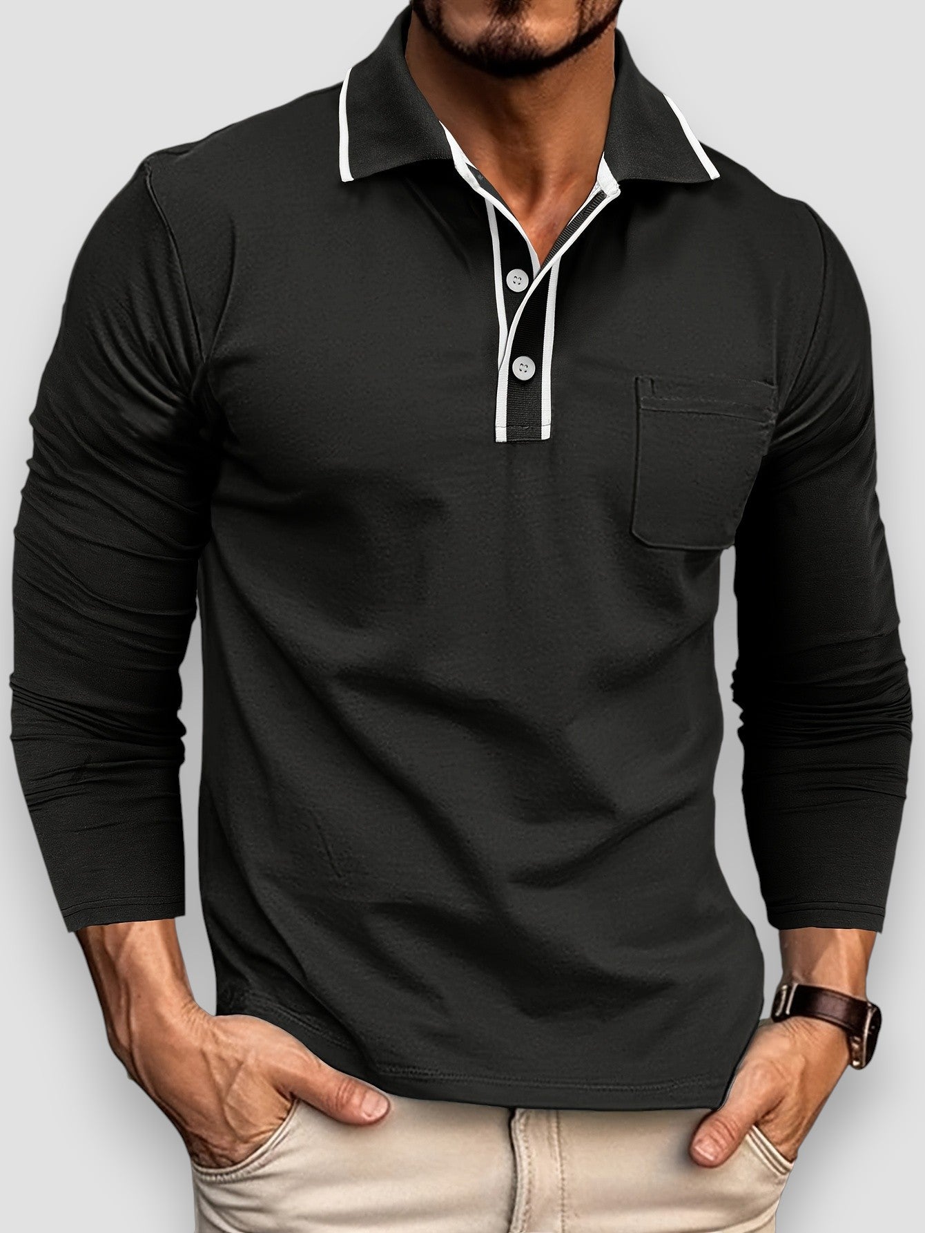 Poirier™ | Polo à Manches Longues