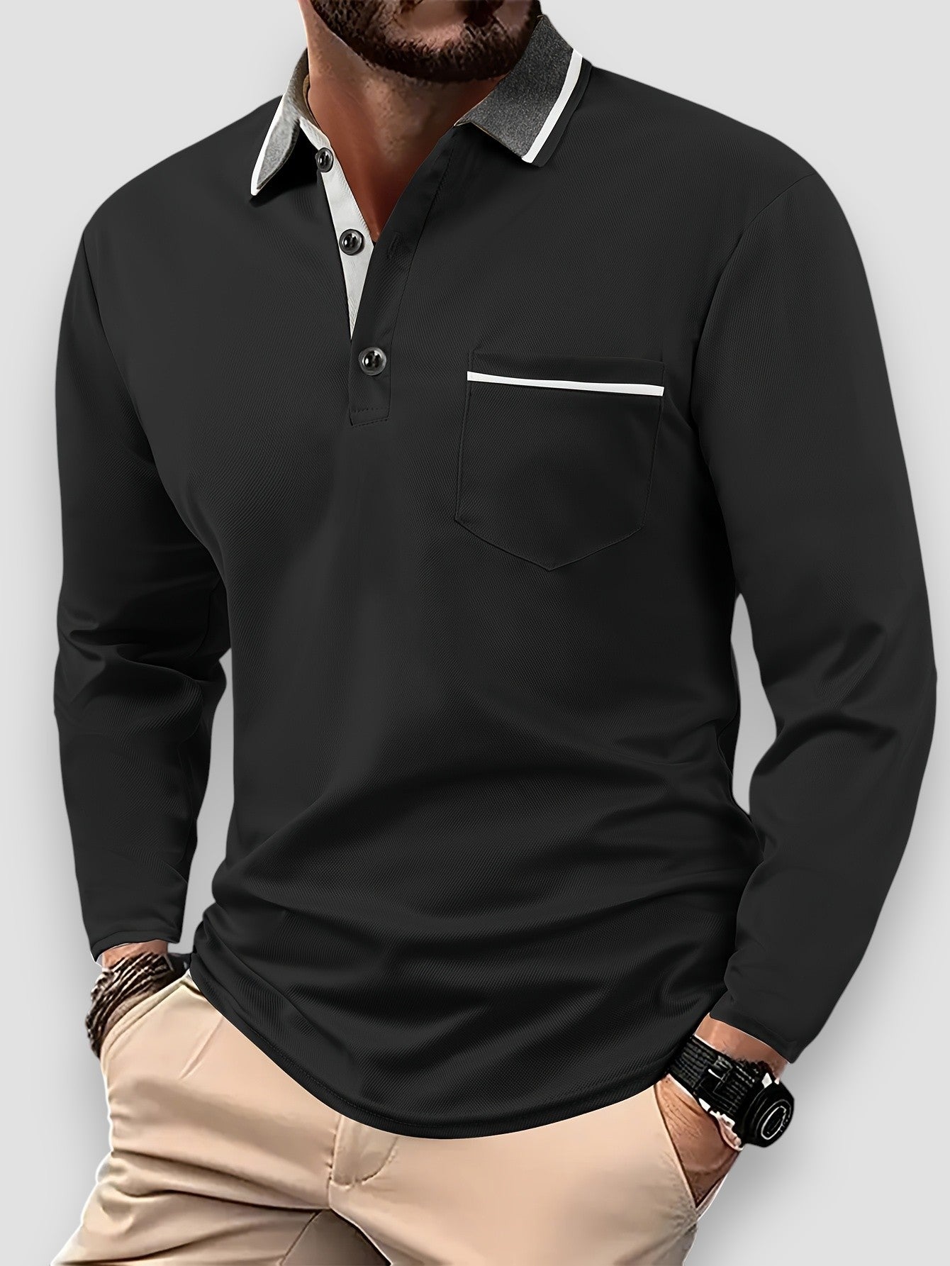 Pires™ | Polo à Manches Longues